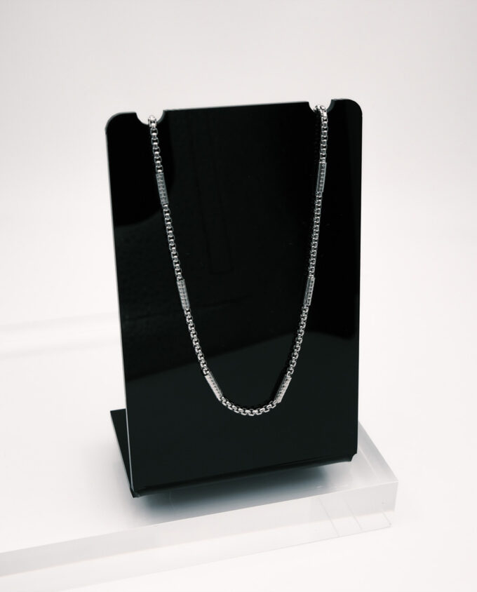Bar Link Steel Necklace