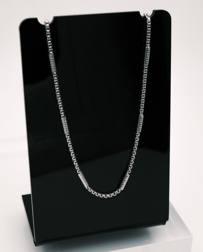 Bar Link Steel Necklace