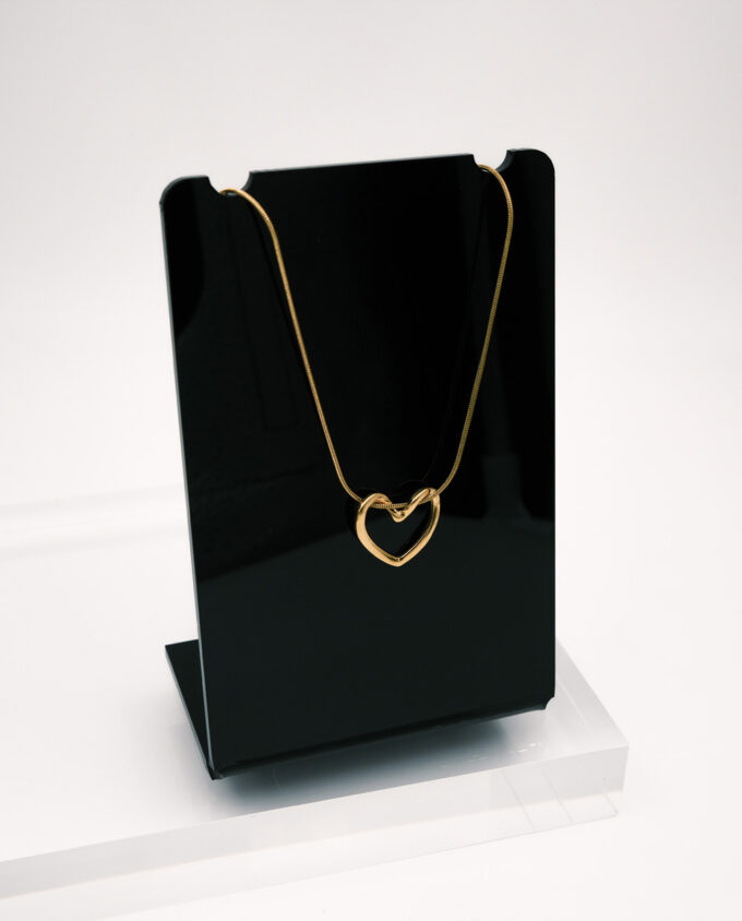 Golden Open Heart Necklace