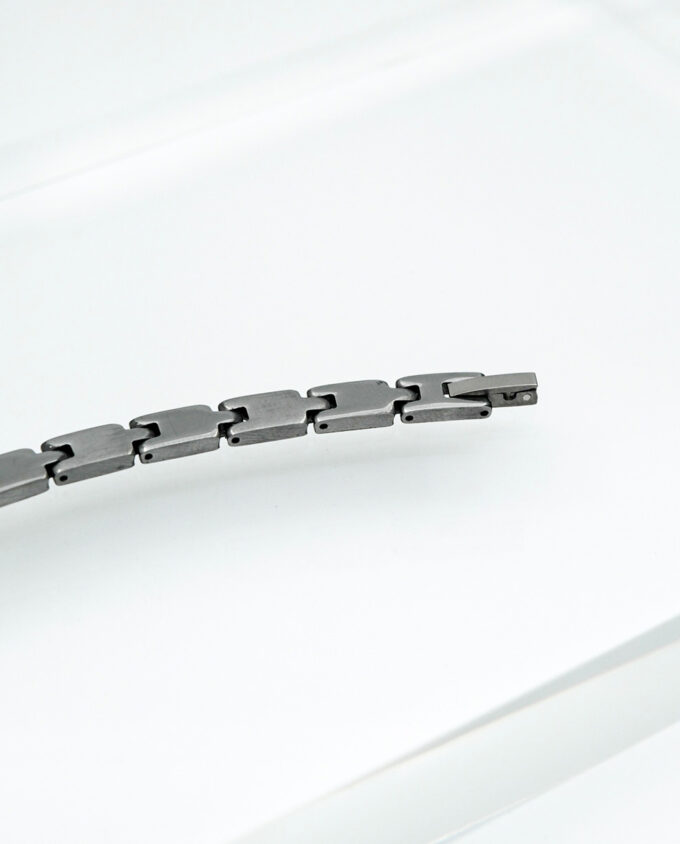 Matte Steel Link Bracelet